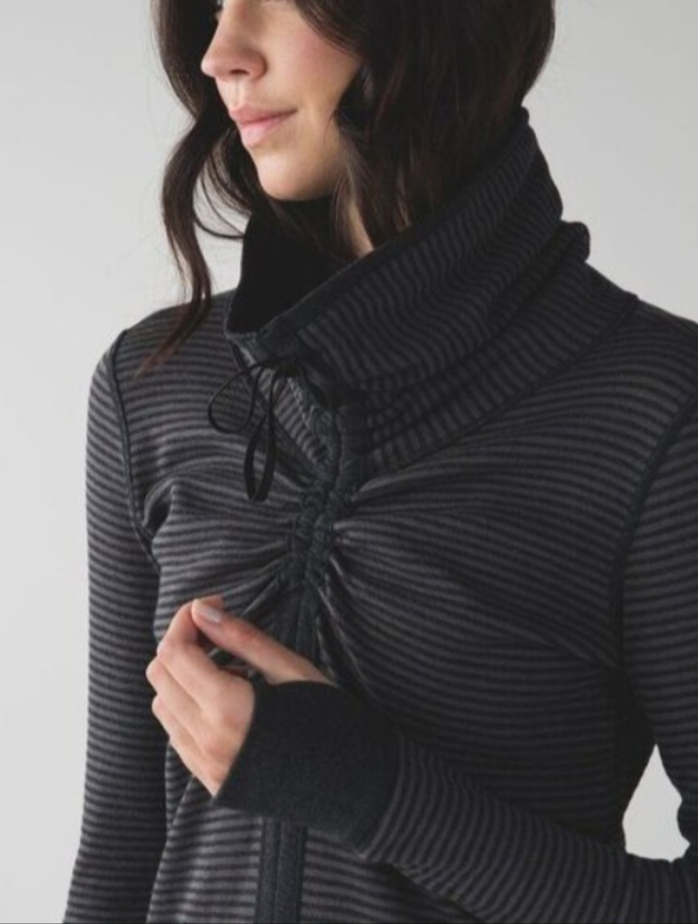 Lululemon In A Cinch Long Sleeve Tee With Funnel Neck And Thumbholes